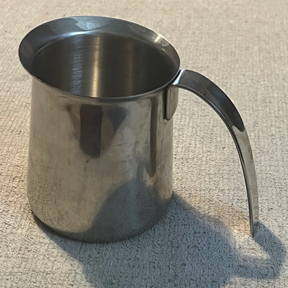 Krups Stainless Steel Frothing Pitcher 18-8 Milk Steaming Cup Espresso Accessory